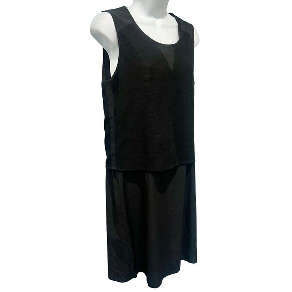 Maison Scotch Black Layered Sleeveless Round Neck Pullover Shift Dress sz 1 / S - Picture 11 of 11